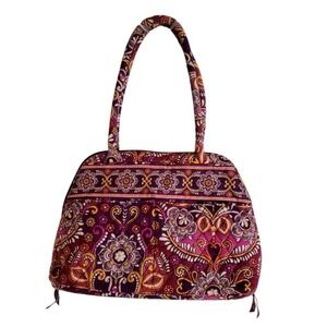 Vera Bradley Quilted Tote Bag Safari‎ Sunset Paisley Floral Shoulder Bag
